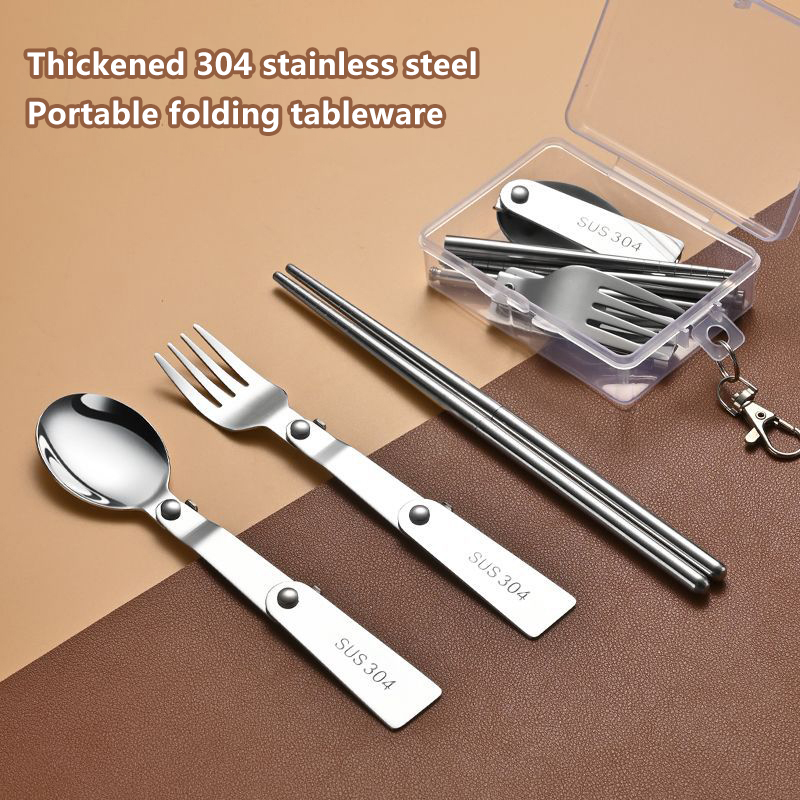 New 1Pc/3Pcs Portable Outdoor  - Bamboo Cutlery Travel ulasan dan harga