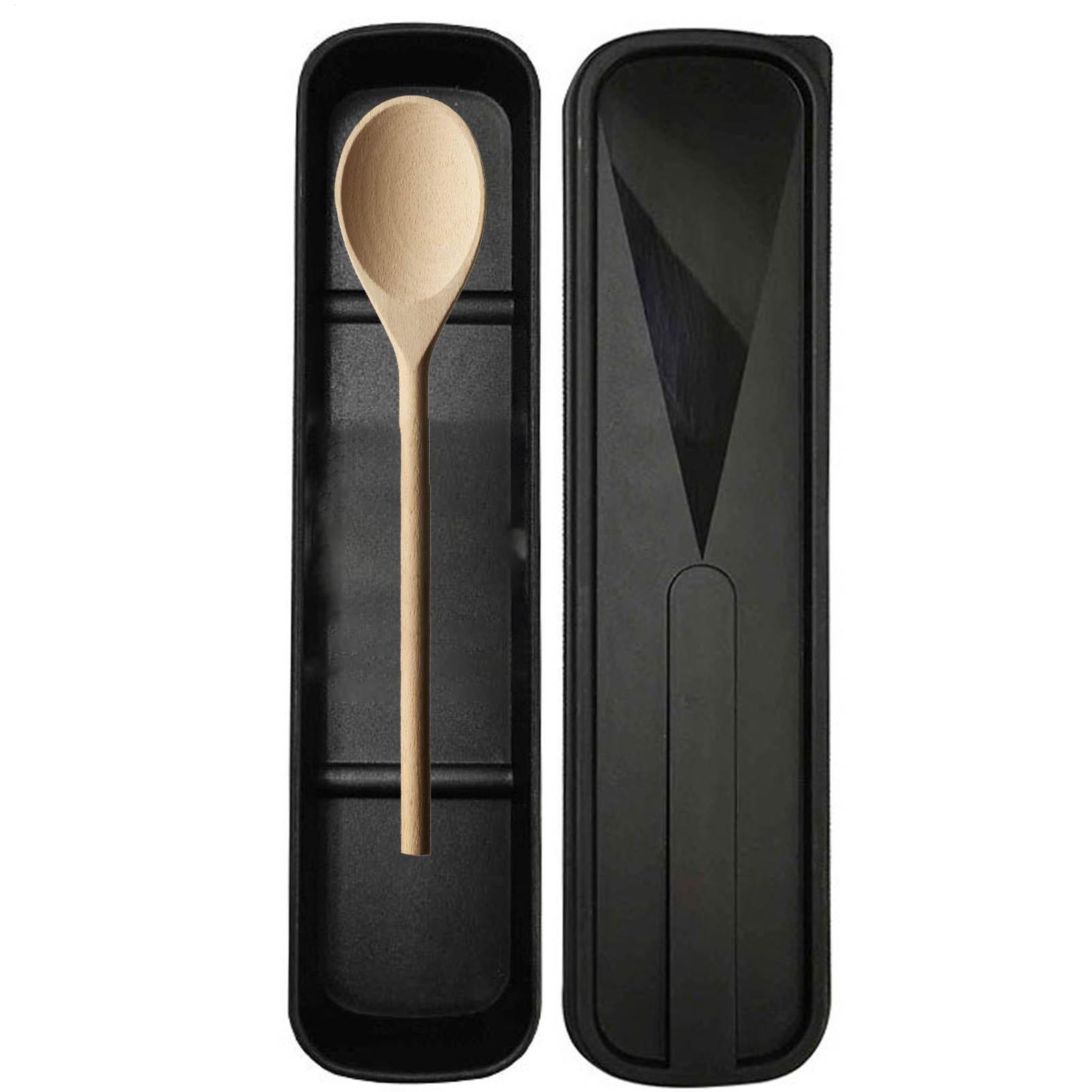 Tableware Box Flatware Organiz - Bamboo Cutlery Travel ulasan dan harga