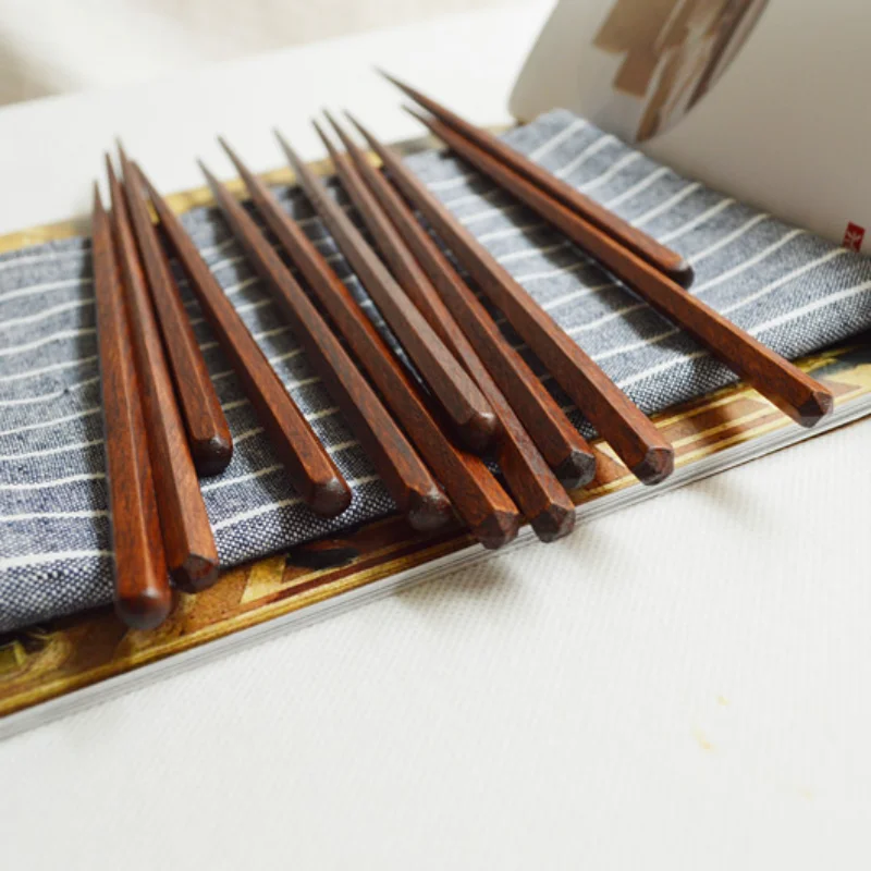 Household Solid Wood Chopstick - Bamboo Cutlery Travel ulasan dan harga