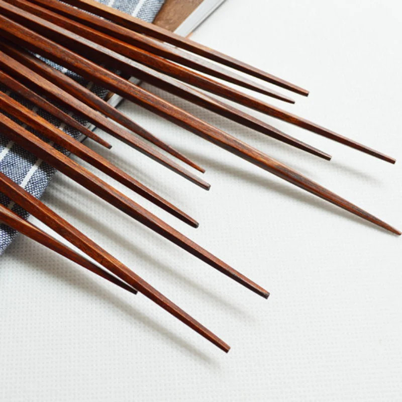 Household Solid Wood Chopstick - Bamboo Cutlery Travel ulasan dan harga