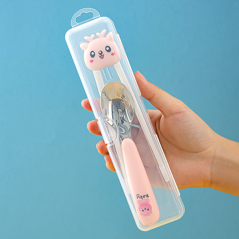 Portable Transparent Tableware - Bamboo Cutlery Travel ulasan dan harga