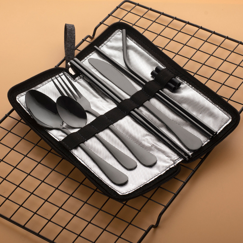 New 10pcs Portable Utensils Tr - Bamboo Cutlery Travel ulasan dan harga