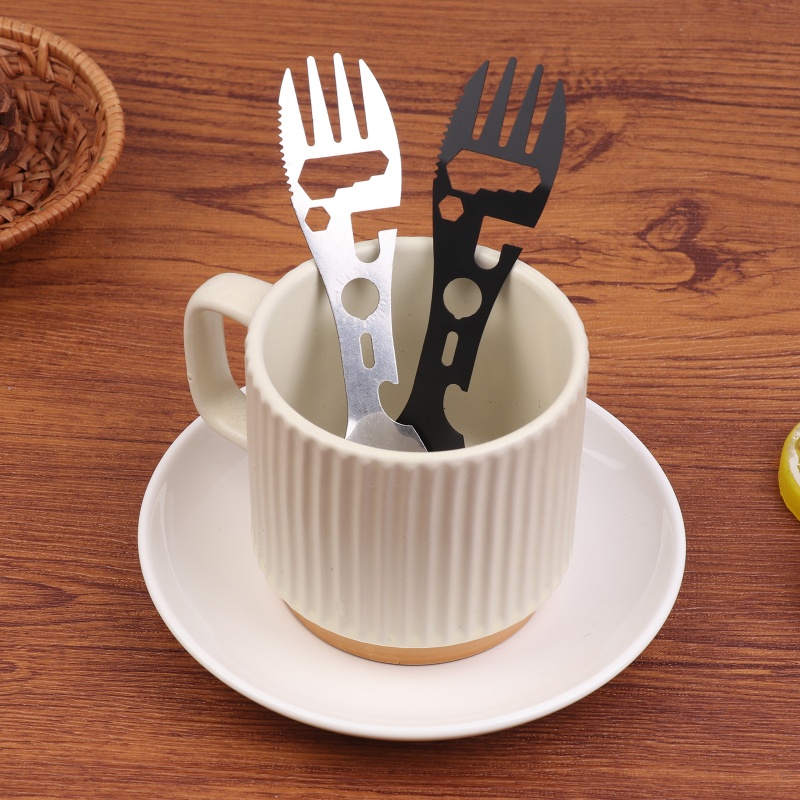 1/5Pcs 10-in-1 Stainless Steel - Bamboo Cutlery Travel ulasan dan harga