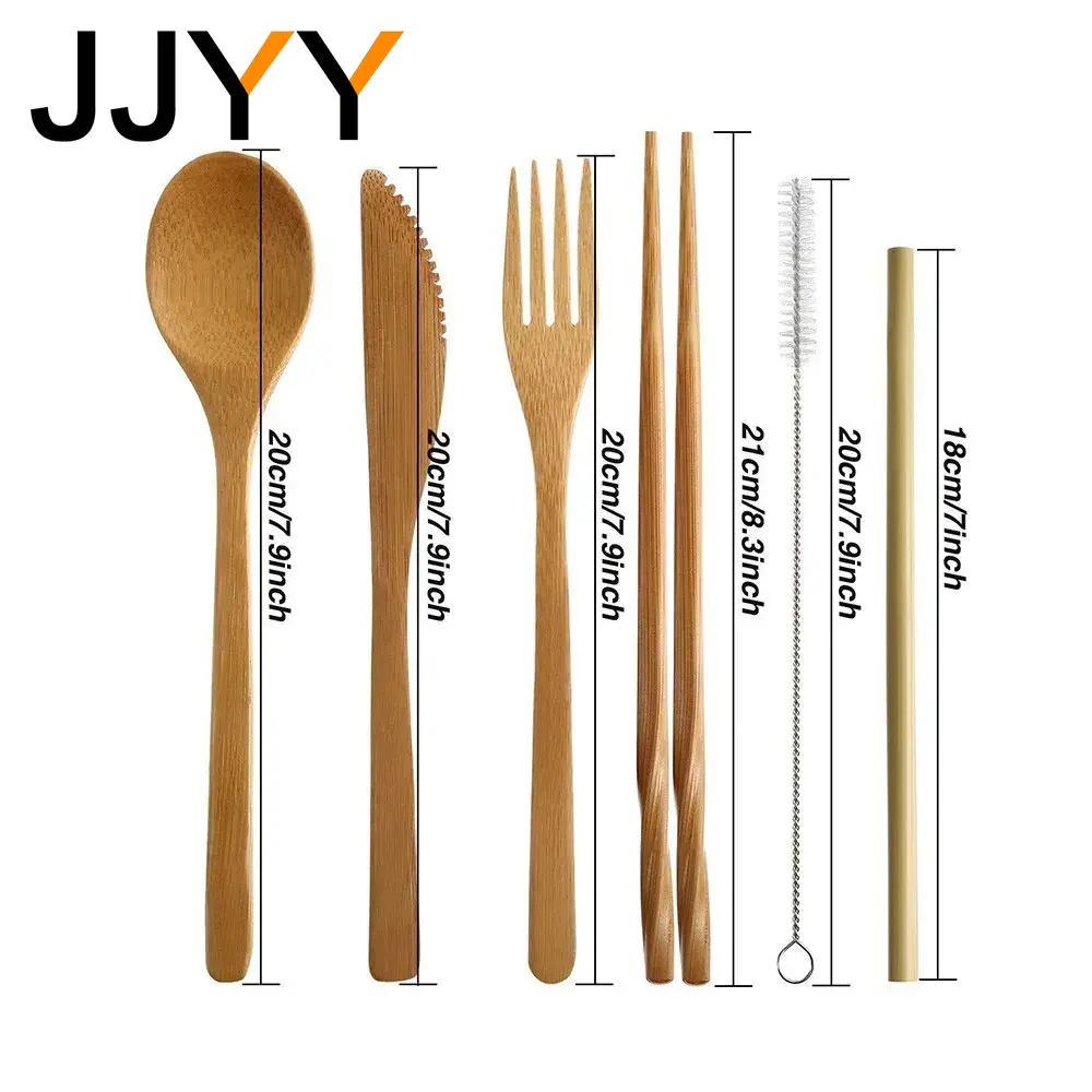 Reusable Bamboo Travel Cutlery - Bamboo Cutlery Travel ulasan dan harga
