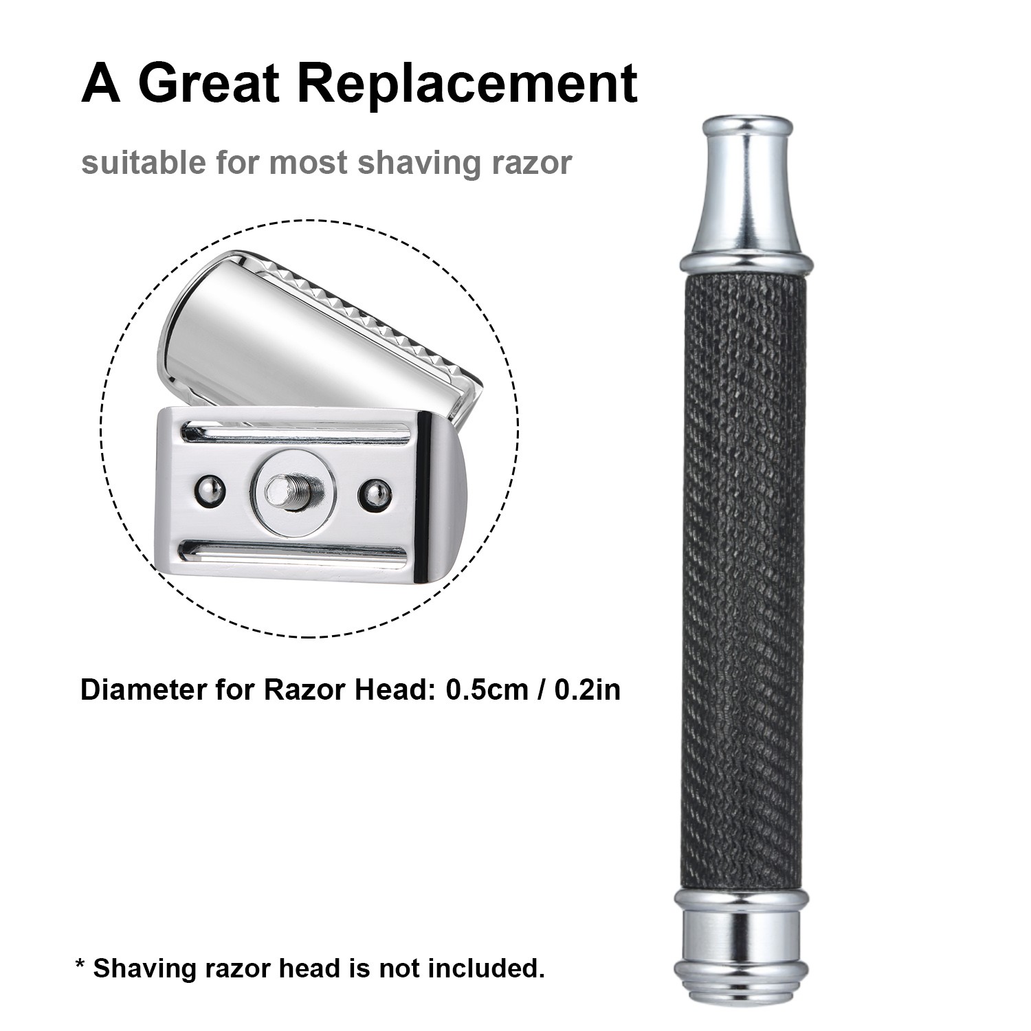 Stainless Steel Shaving Handle - Safety Razor Handle ulasan dan harga