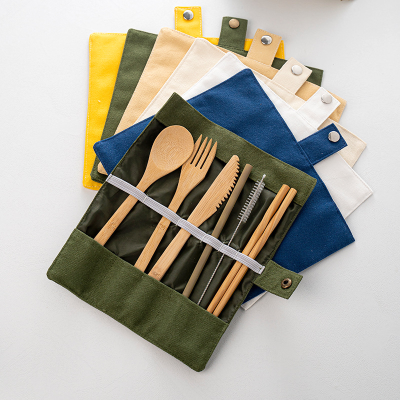 Bamboo Travel Tableware Reusab - Bamboo Cutlery Travel ulasan dan harga