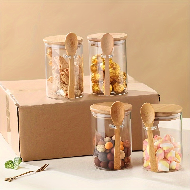 280ml Candy Jar, Biscuit Jar,  - Bamboo Cutlery Travel ulasan dan harga
