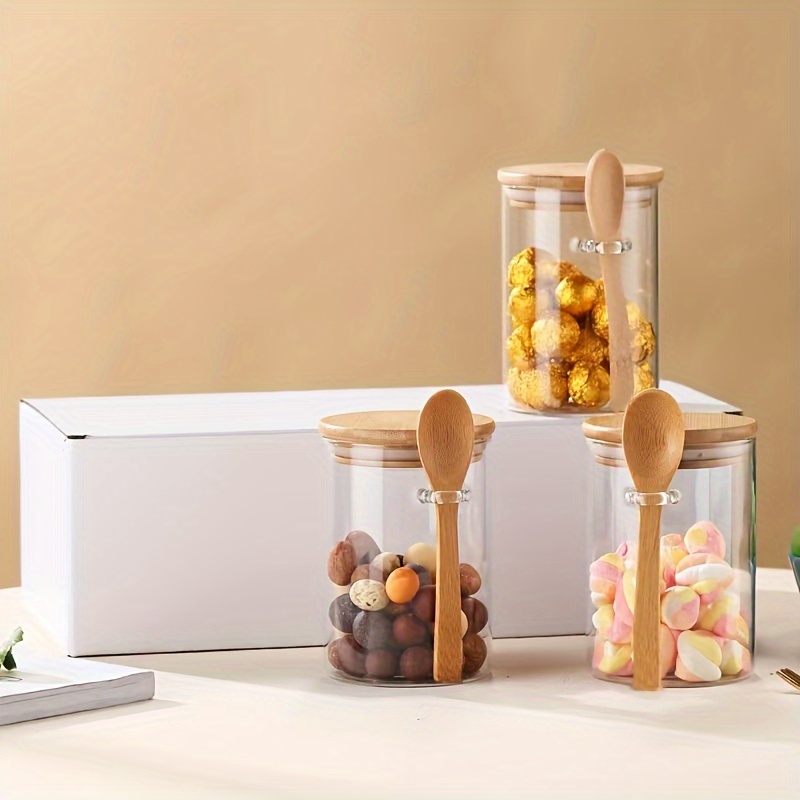 280ml Candy Jar, Biscuit Jar,  - Bamboo Cutlery Travel ulasan dan harga