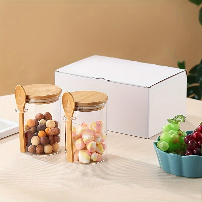 280ml Candy Jar, Biscuit Jar,  - Bamboo Cutlery Travel ulasan dan harga