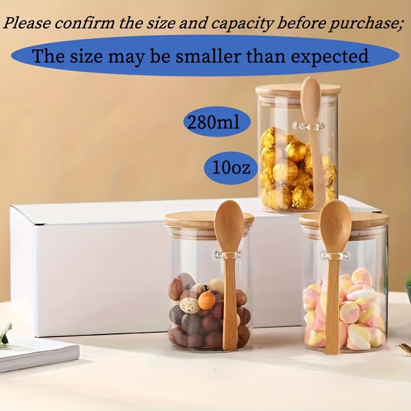 280ml Candy Jar, Biscuit Jar,  - Bamboo Cutlery Travel ulasan dan harga